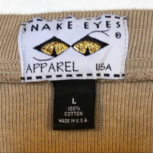 Snake Eyes Apparel men’s Sweater Vest. Sz L tan - Picture 3 of 5